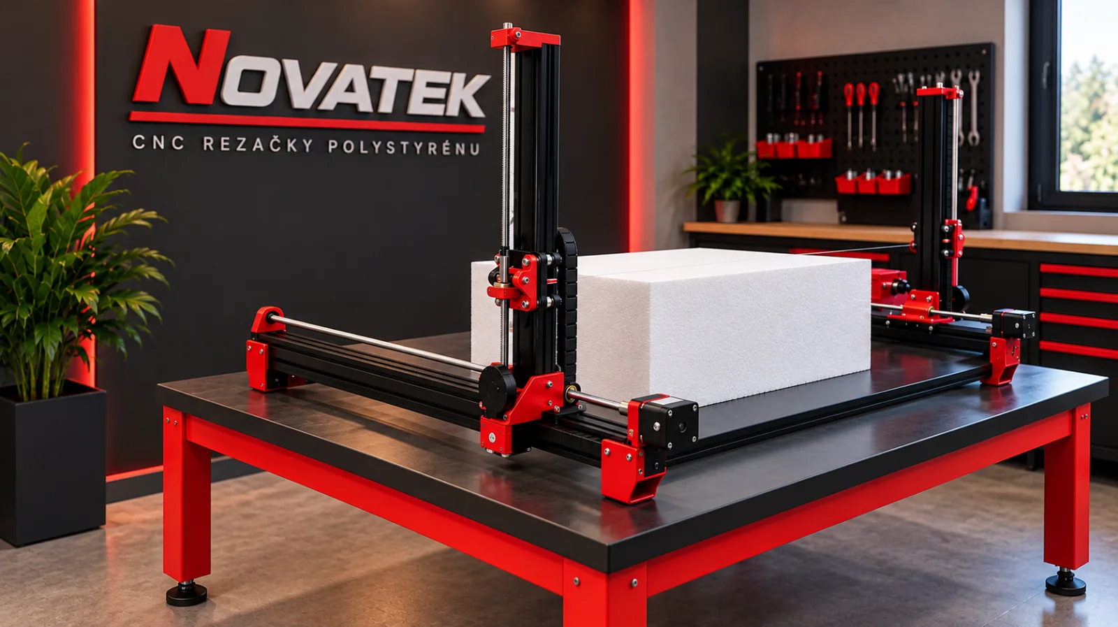 NOVATEK Hobby CNC rezačka polystyrénu – 800 × 500 x 150mm